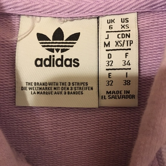 Adidas cropped lilac hoodie - Picture 3 of 3
